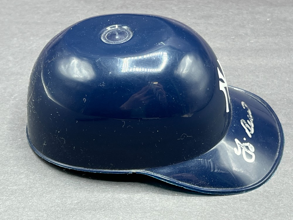 Unknown Player Signed Miniature NY Yankees Helmet