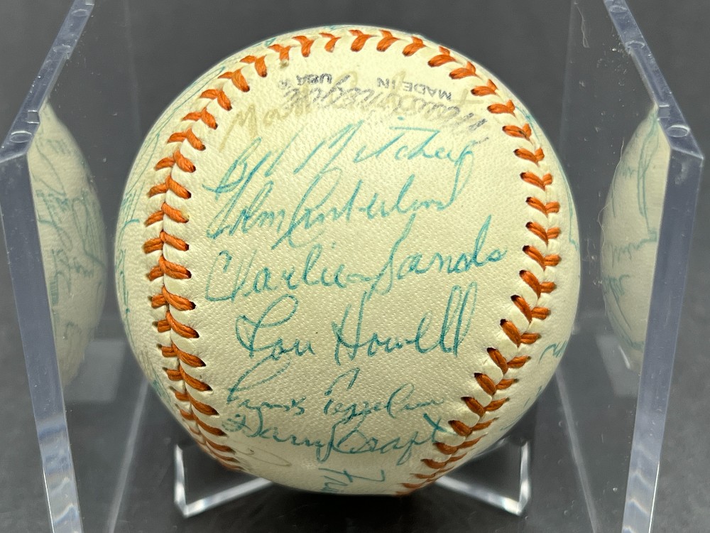 1969 Syracuse Chiefs Multi-Signed Baseball (List of Names in Description), JSA