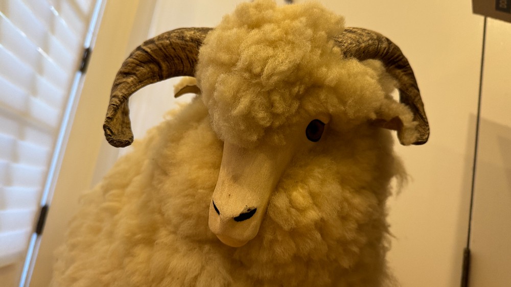 Sheep Footrest/Sculpture