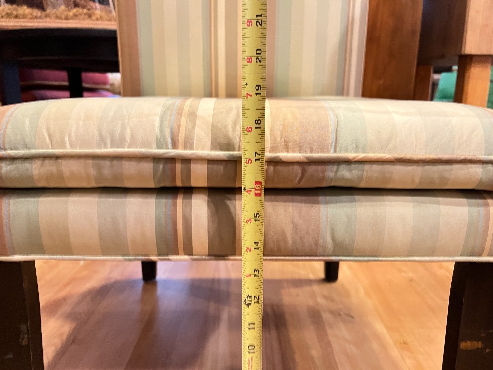 Striped Upholstered Chair
