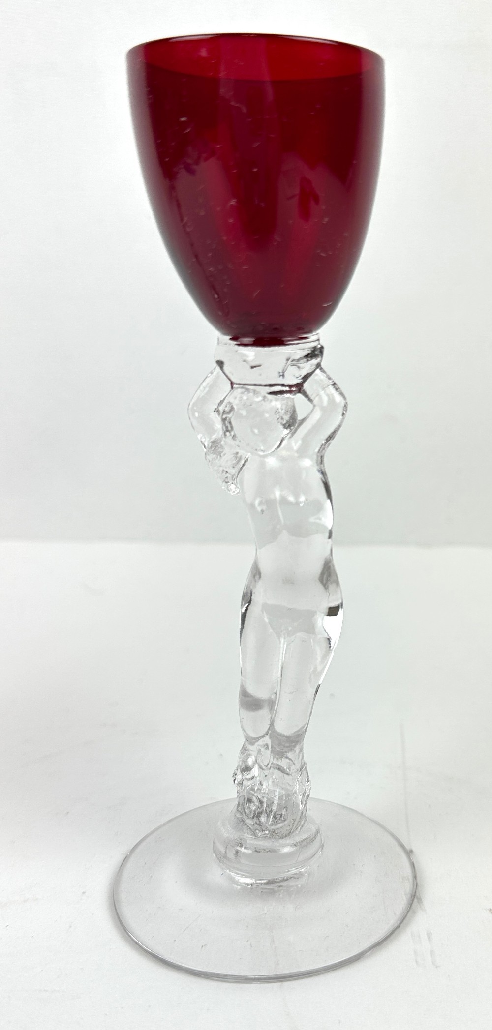 Cambridge Carmen (Red) Nude Stem Brandy / Cordial Glasses 1oz