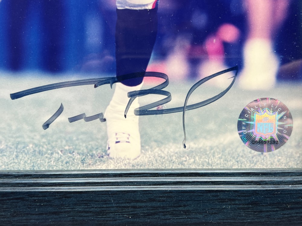 Tom Brady Autographed Photo, R&R Enterprises With COA, NFL