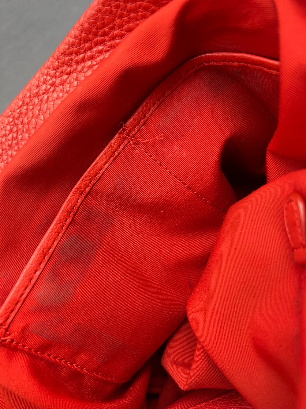 Coach Isabelle Burnt Orange Pebbled Leather Burnt Orange