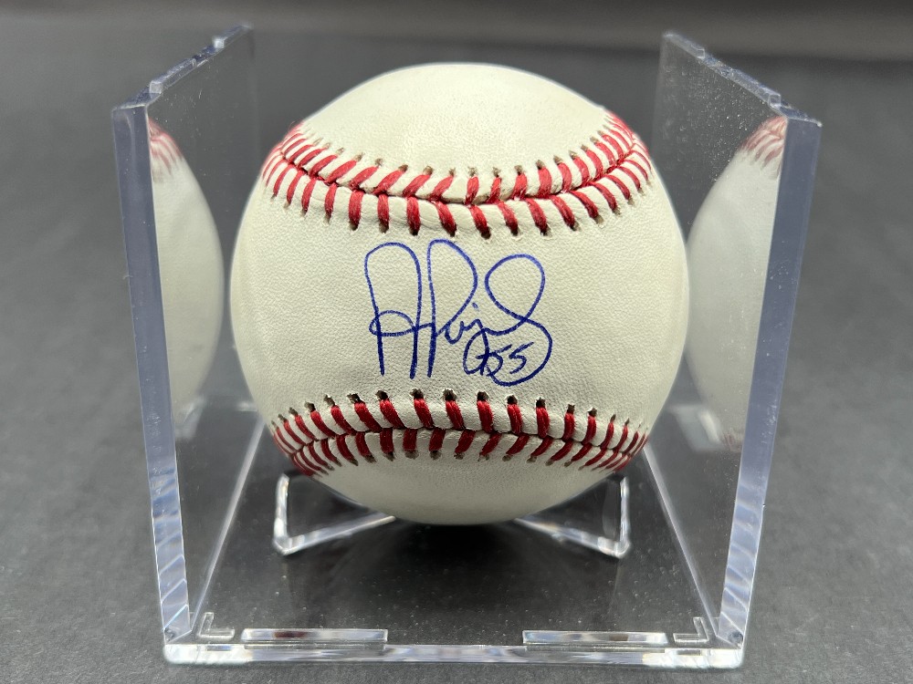 Albert Pujols Autographed Baseball “#55”, Beckett