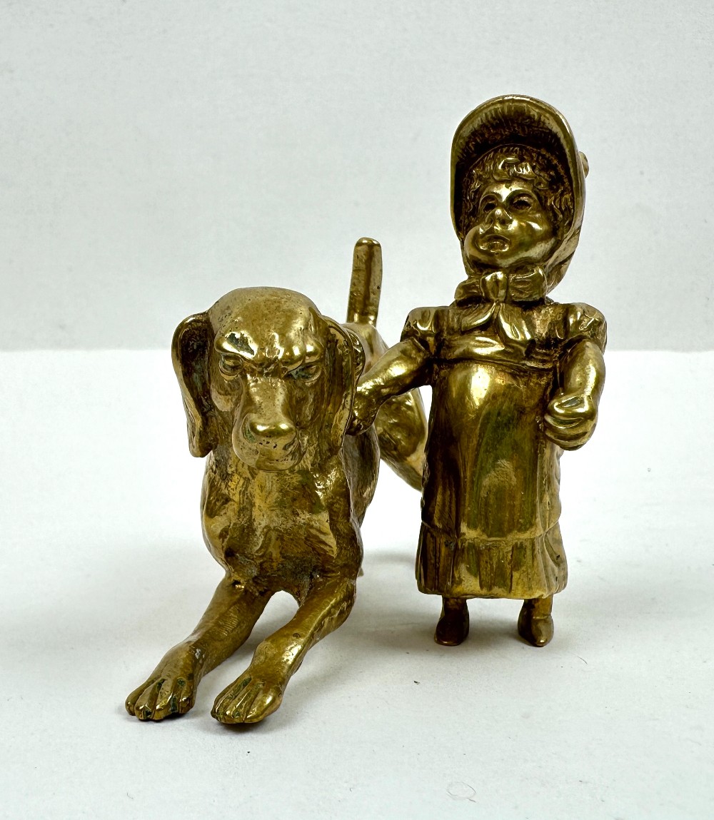 Set of 4 Antique Brass/Bronze Figurines