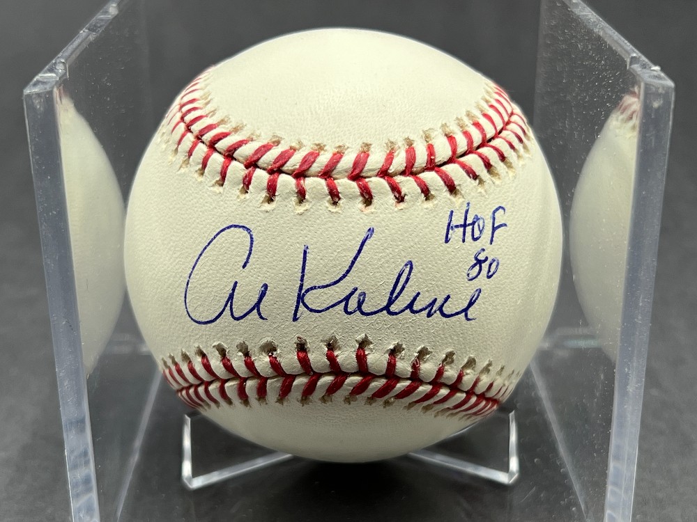 AL Kaline Autographed Baseball “HOF 80”, MLB