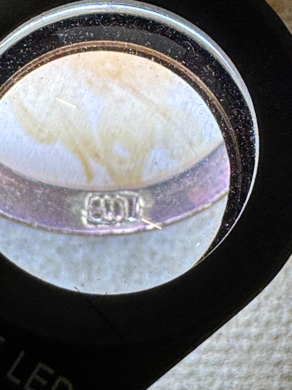 Antique Carved Shell Cameo Brooch, Marked 800 (Silver)