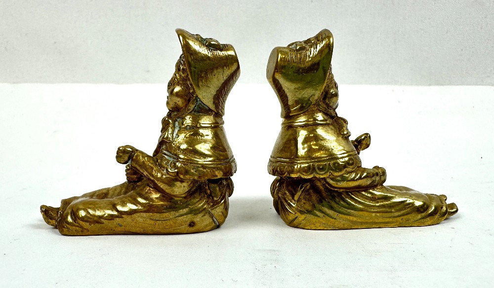 Set of 4 Antique Brass/Bronze Figurines