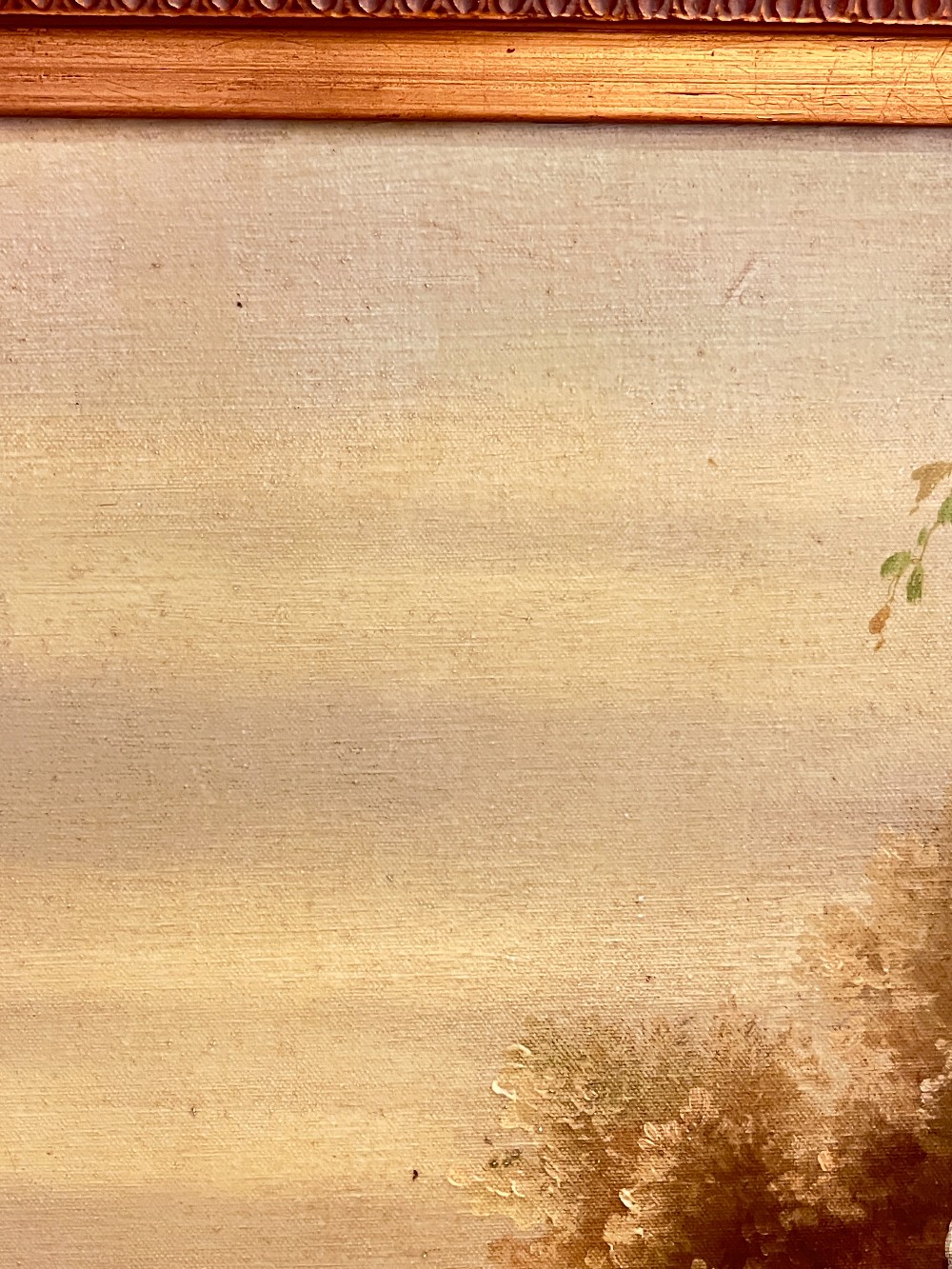 Framed Painting of Birds and Rabbits By Valentin