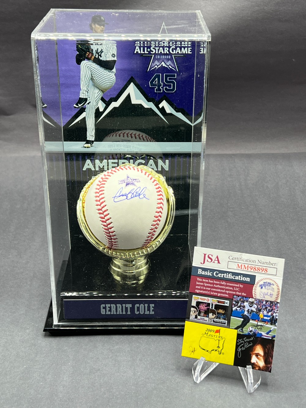 Gerrit Cole Autographed Baseball, JSA