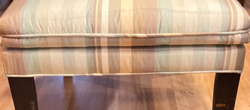 Striped Upholstered Chair