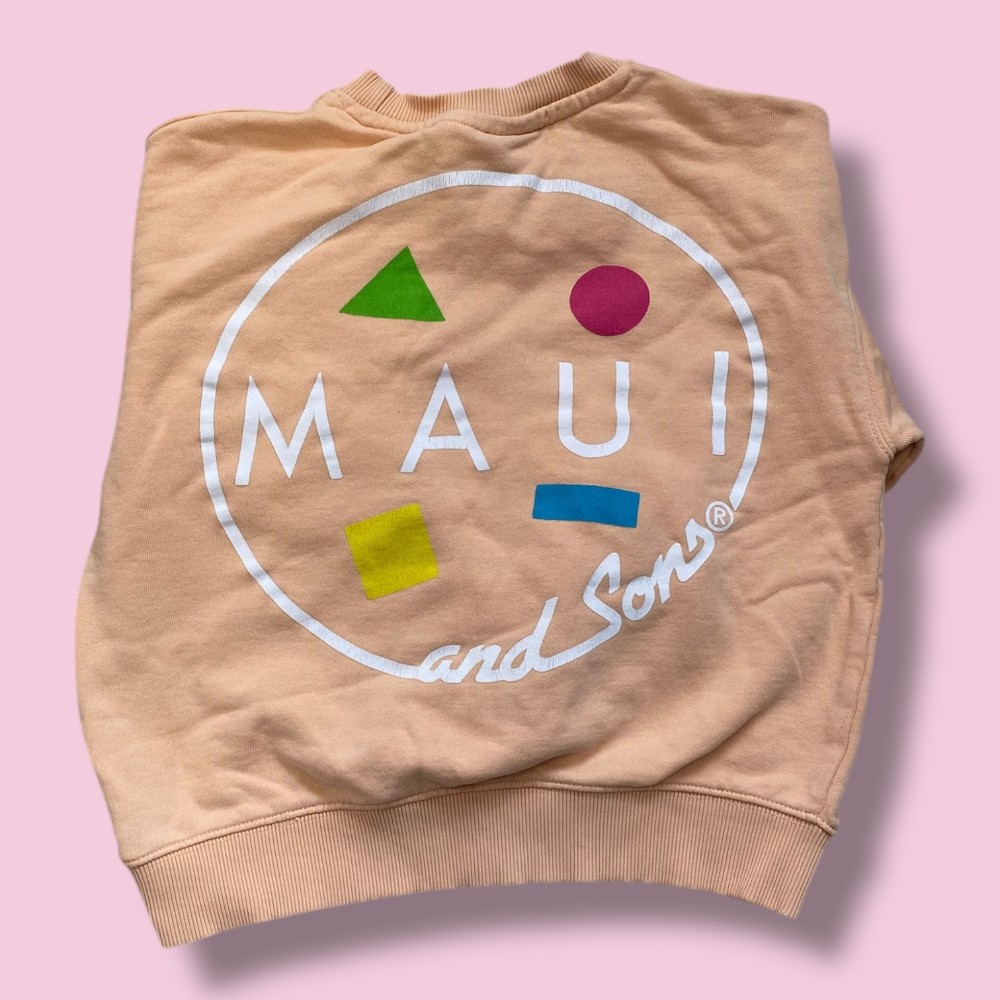 zara peach sweatshirt 8-9y
