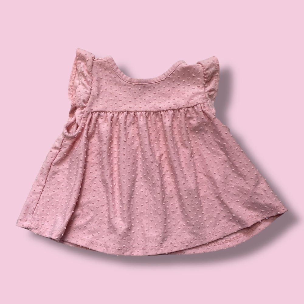 old navy pink dress 12-18m