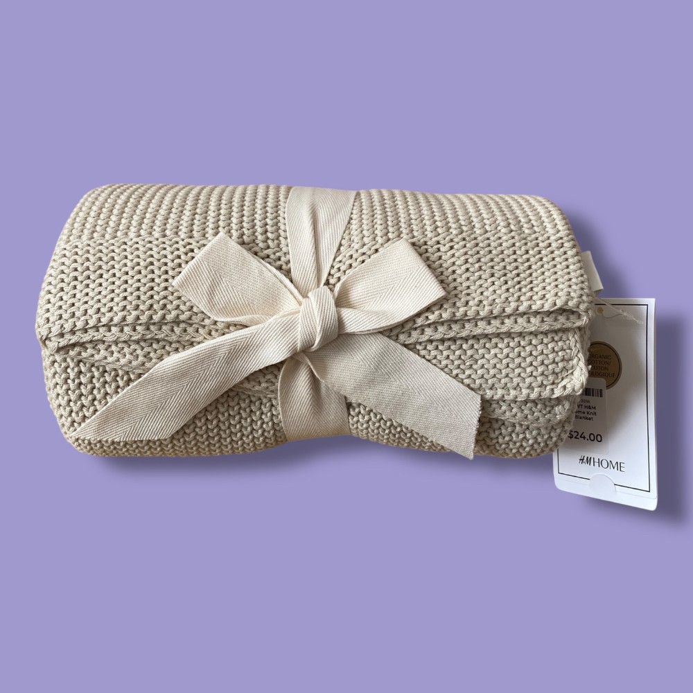 NWT H&M Home Knit Blanket