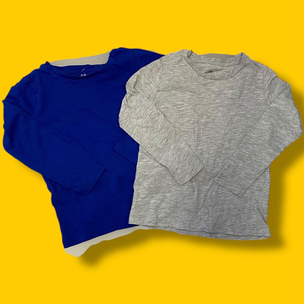 h&M set of 2 long sleeves 5/6y