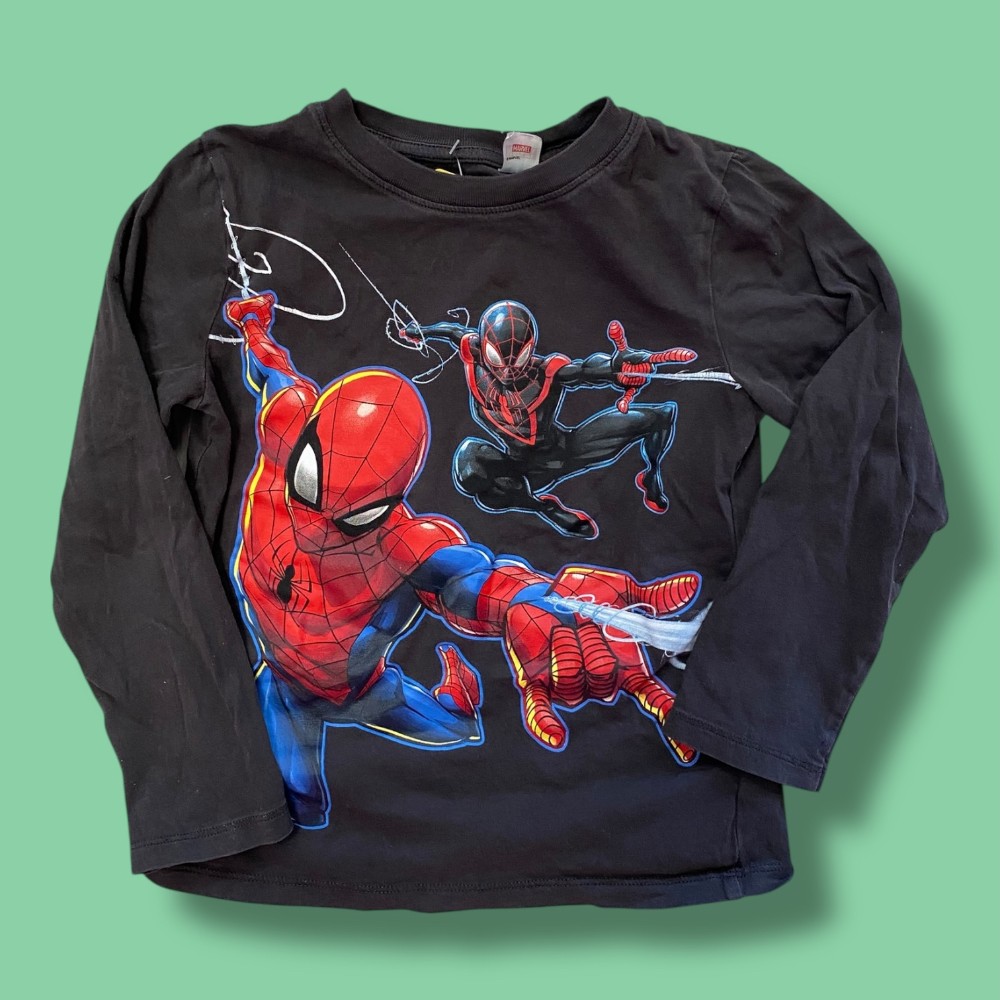 h&m spiderman long sleeve 5/6y