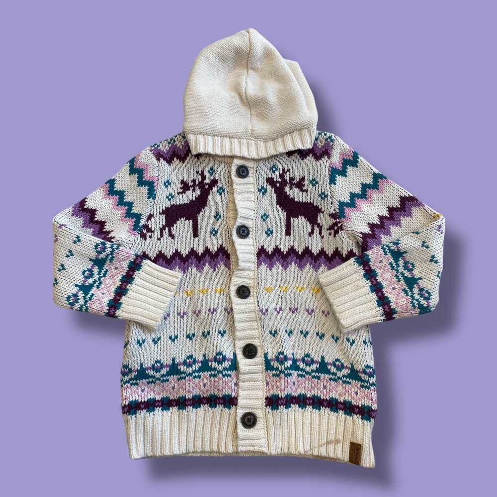 Roots Zip Knit Sweater 4T