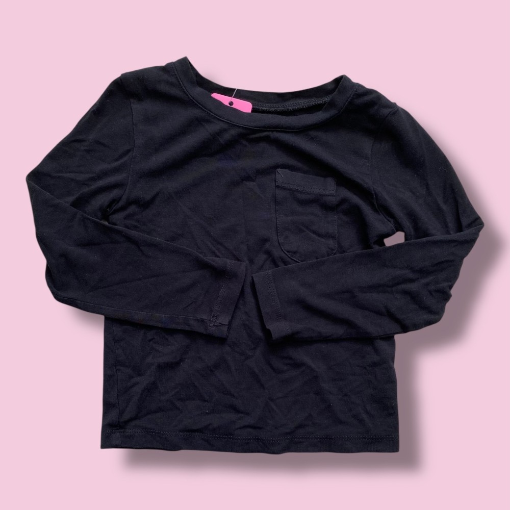 kyte black pocket tee 2y