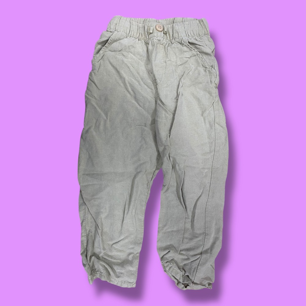 zara linen pant 5y