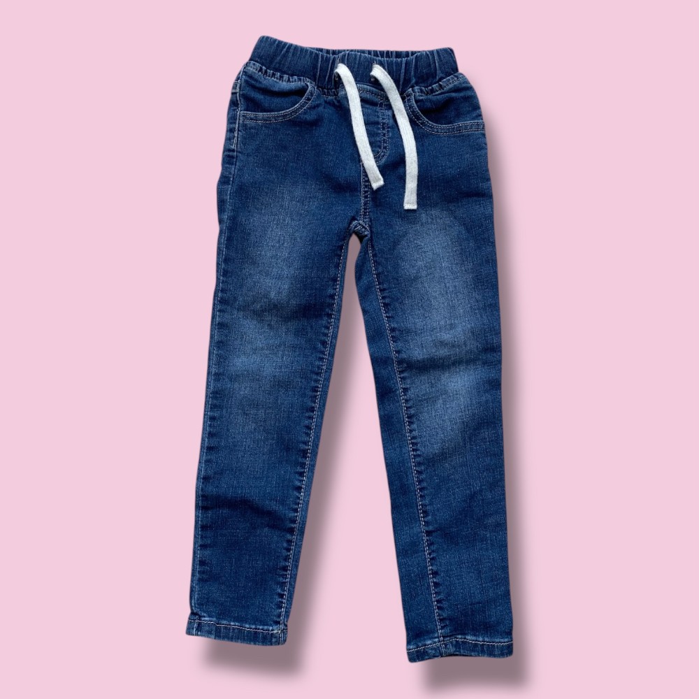 little bipsy 4/5y blue denim joggers