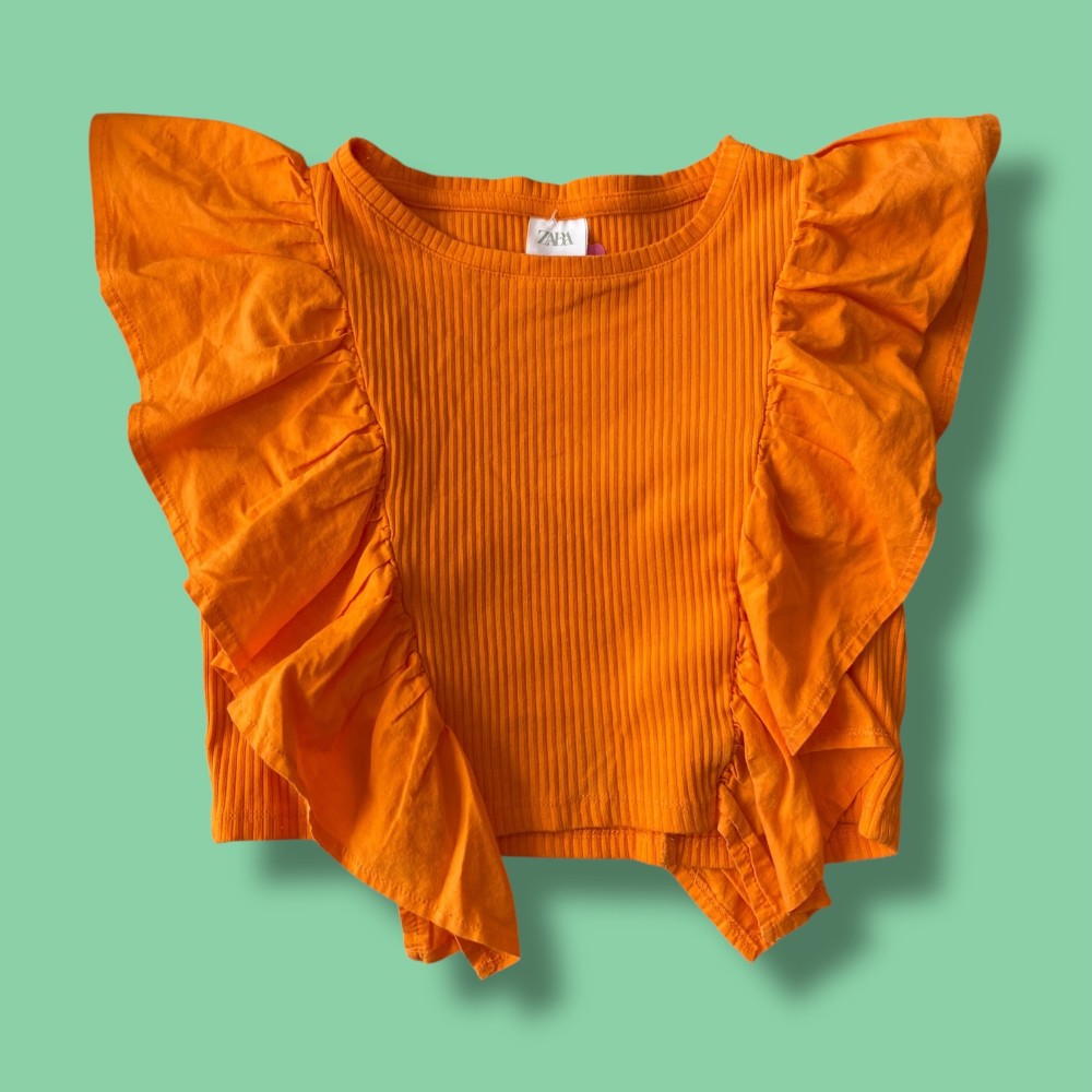 Zara Orange Top 13-14y
