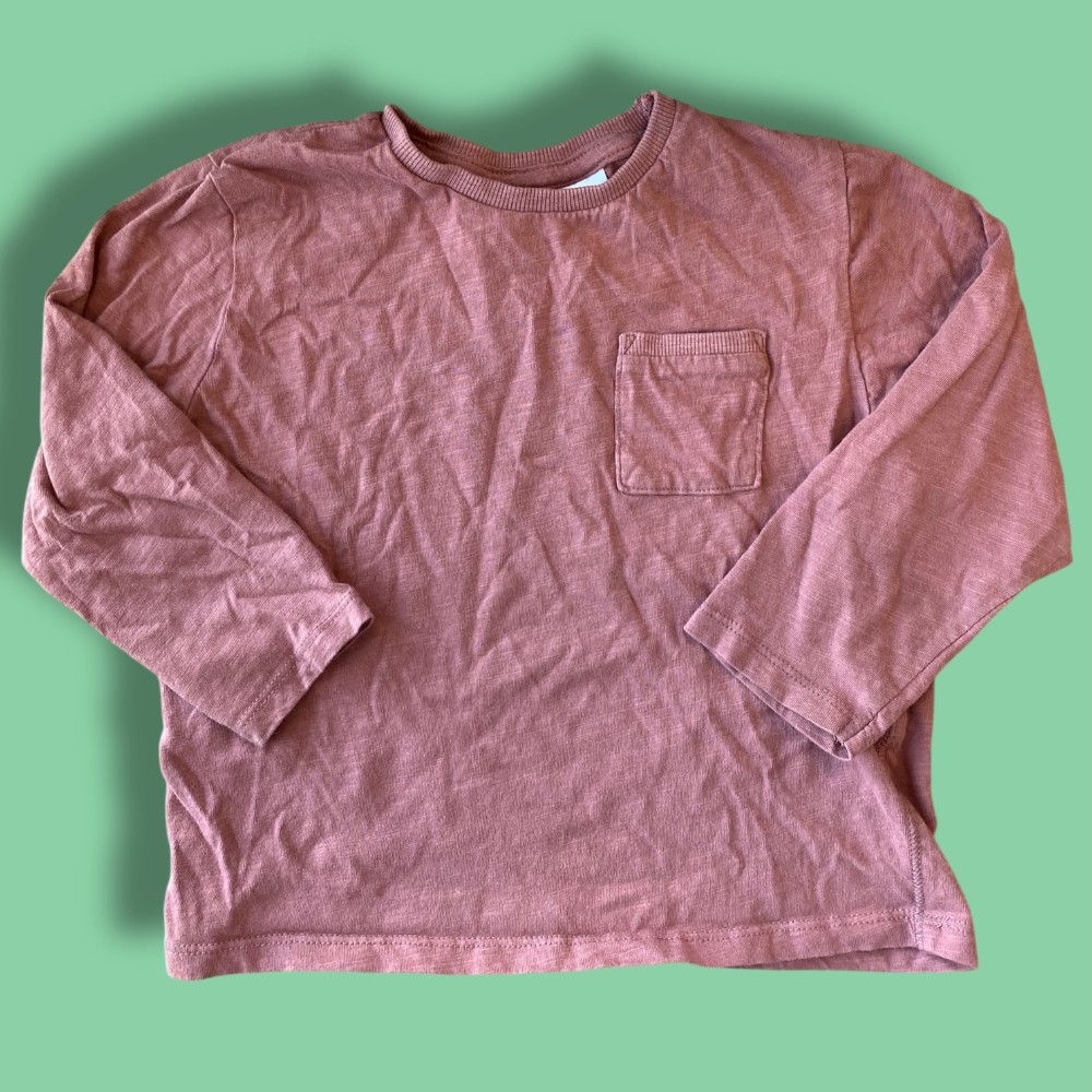 zara pocket long sleeve 2/3y