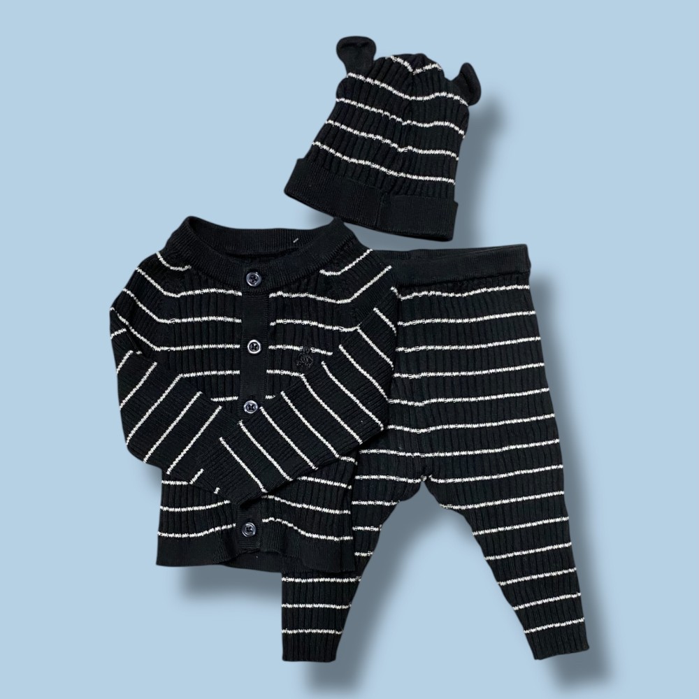 gap 3 piece ribbed set 3-6m