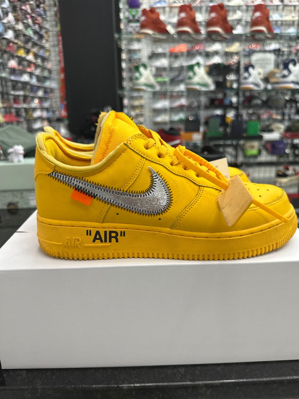 *USED* NIKE AIR FORCE X OFF WHITE - ICA UNIVERSITY GOLD