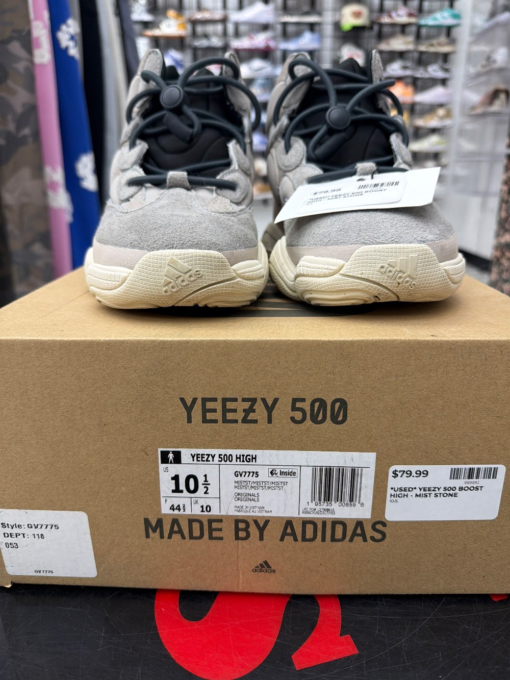 *USED* YEEZY 500 BOOST HIGH - MIST STONE