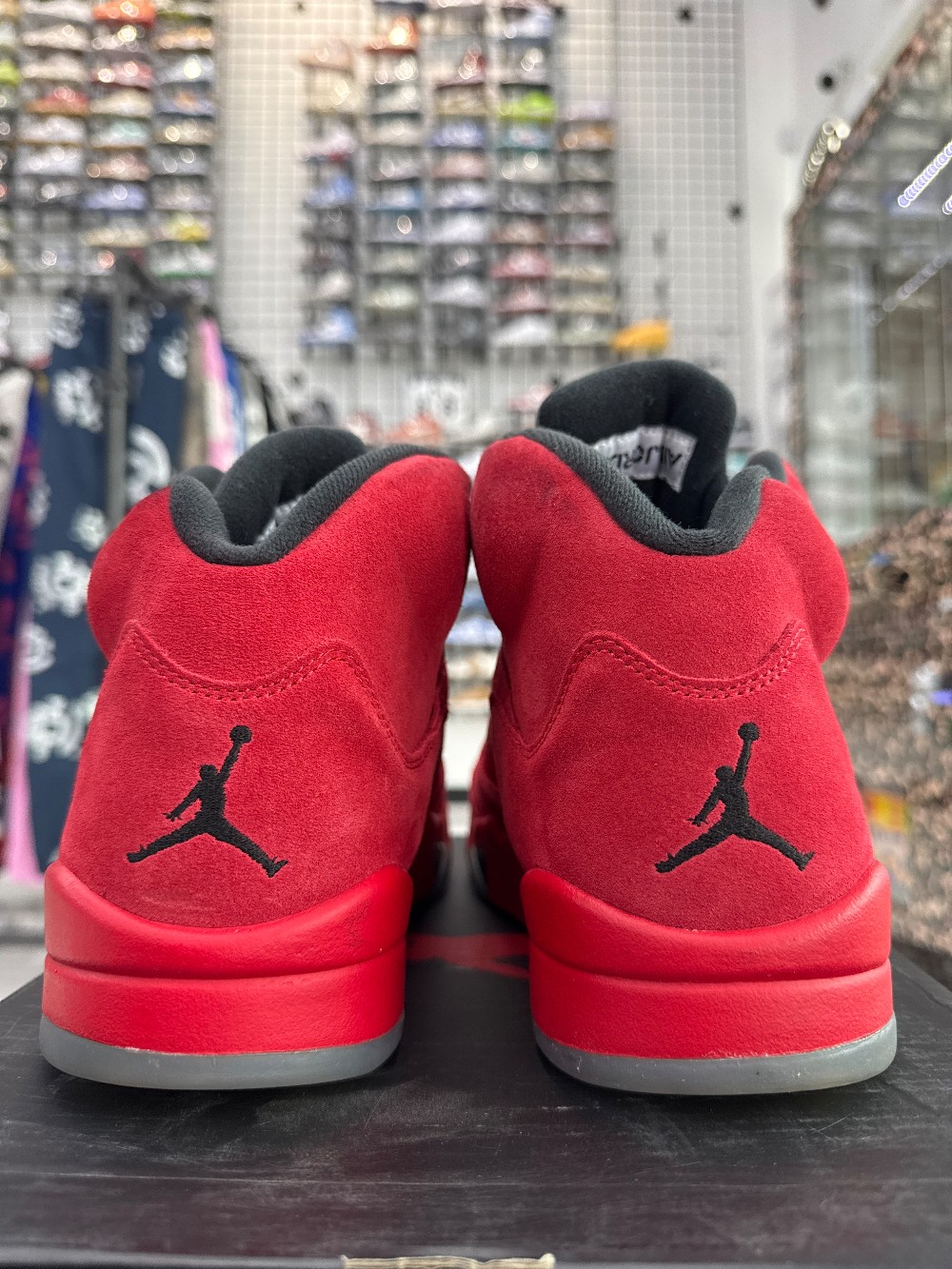 *USED* AJ 5 - RED SUEDE