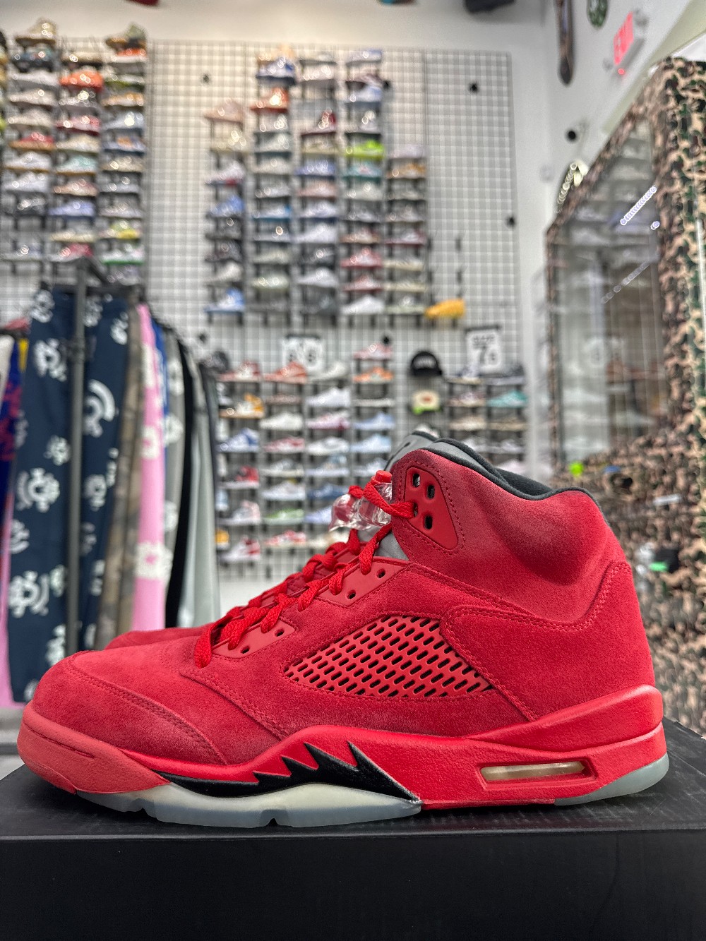 *USED* AJ 5 - RED SUEDE