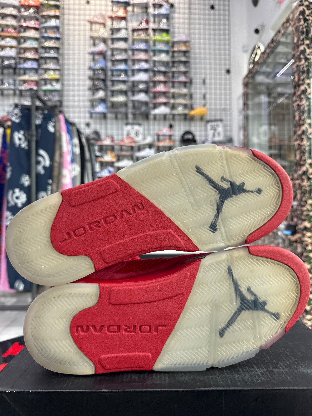 *USED* AJ 5 - RED SUEDE