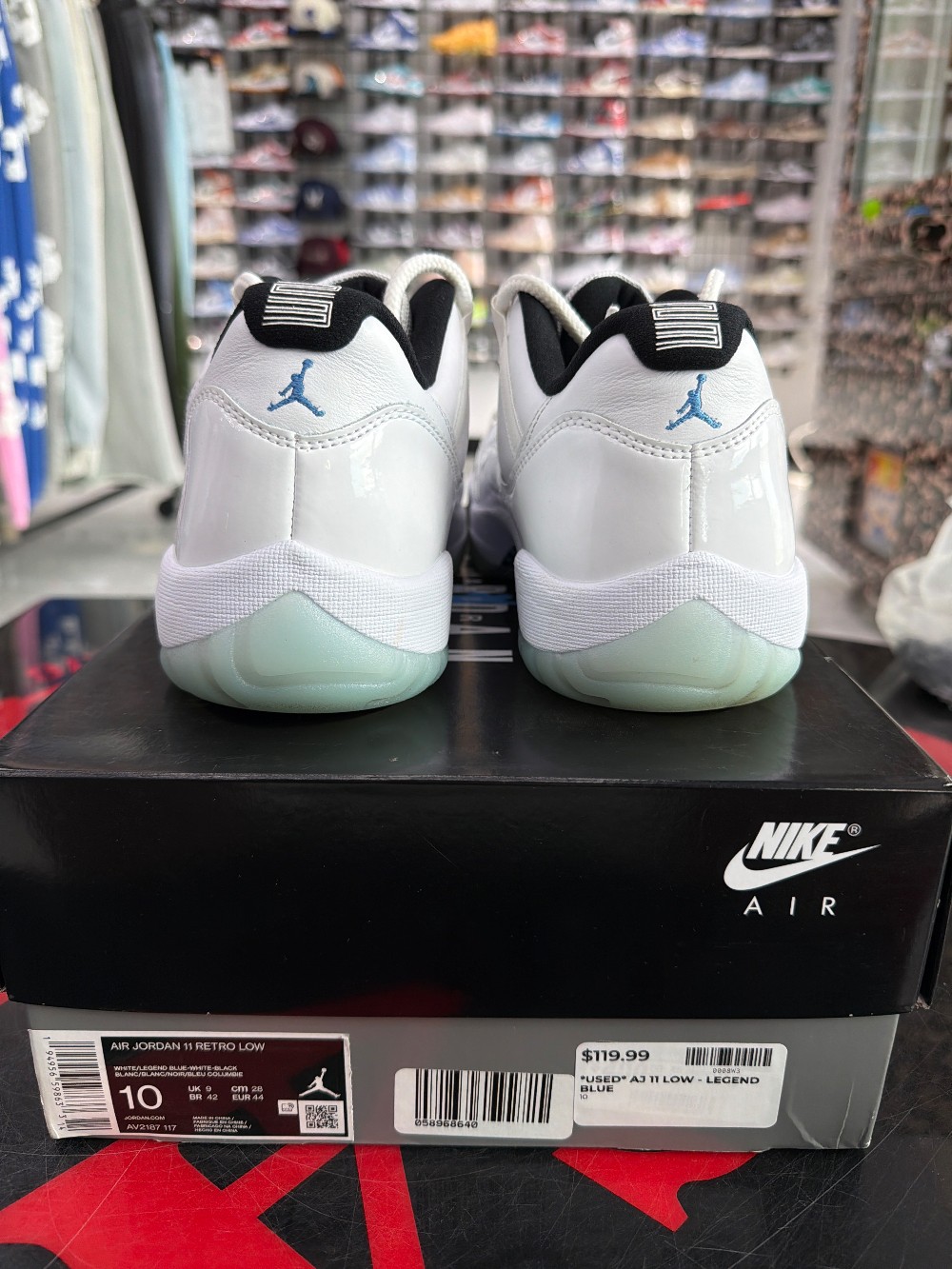 *USED* AJ 11 LOW - LEGEND BLUE
