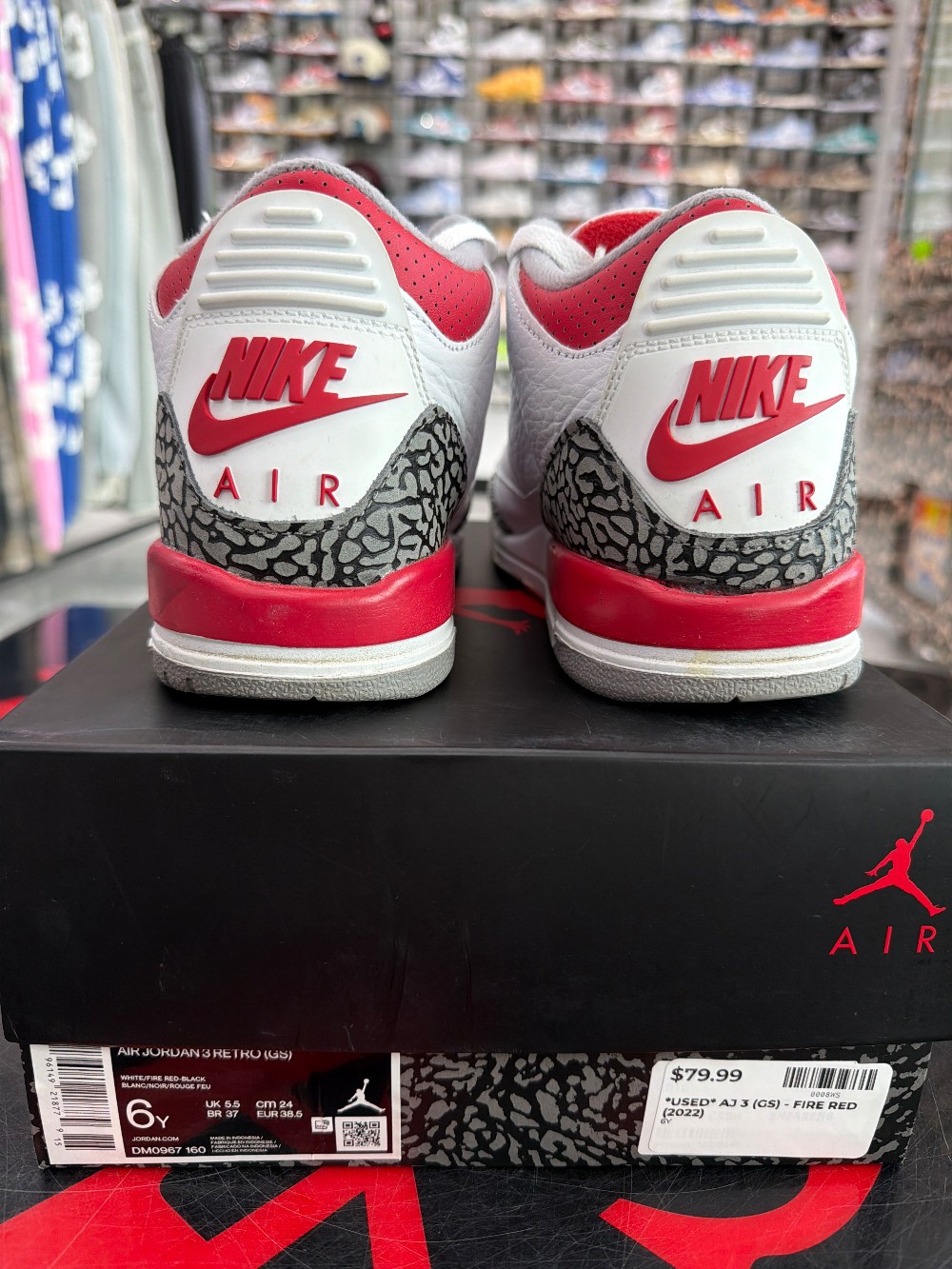 *USED* AJ 3 (GS) - FIRE RED (2022)