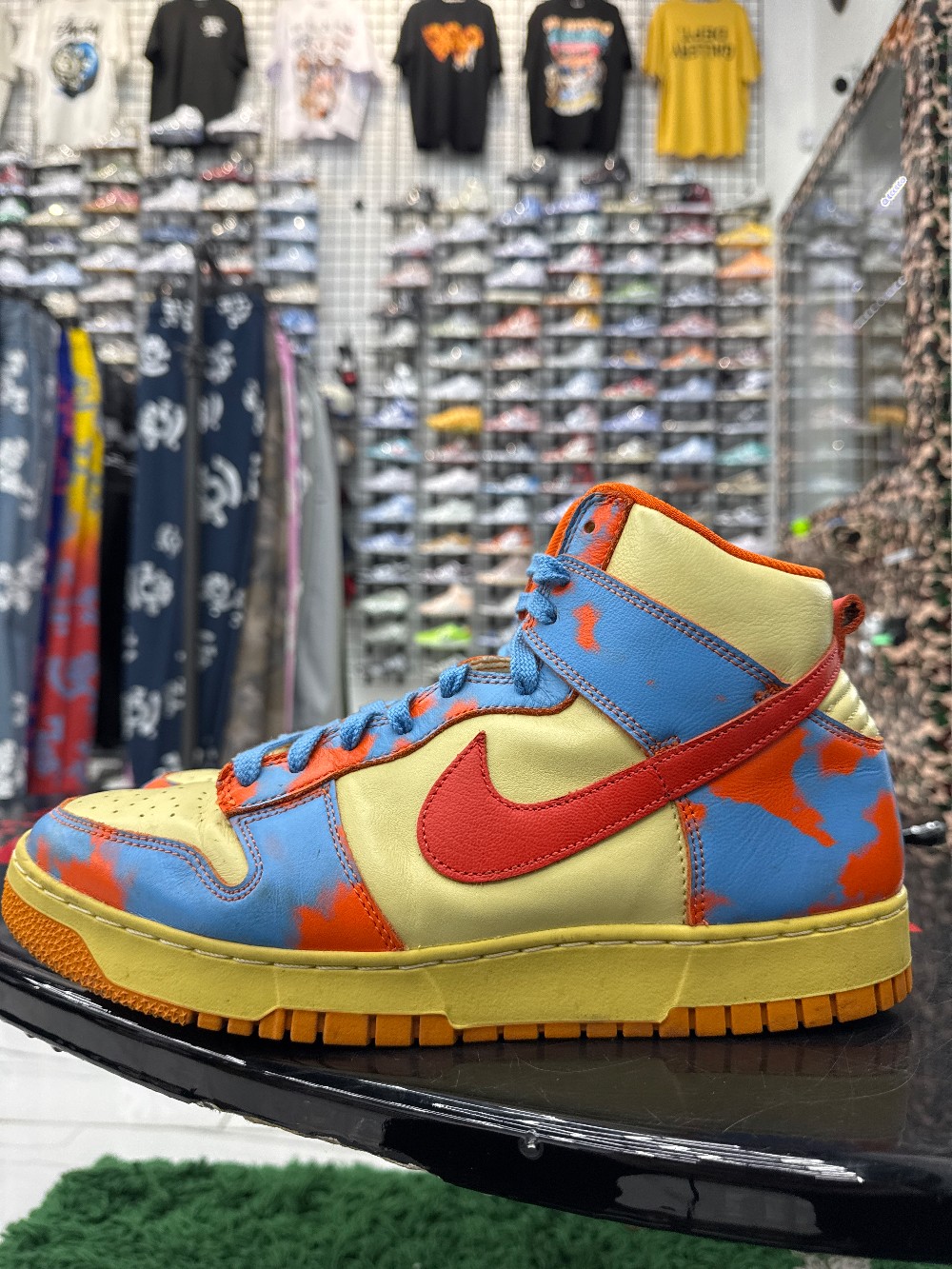 *USED/NO BOX* NIKE DUNK HI - ORANGE ACID WASH