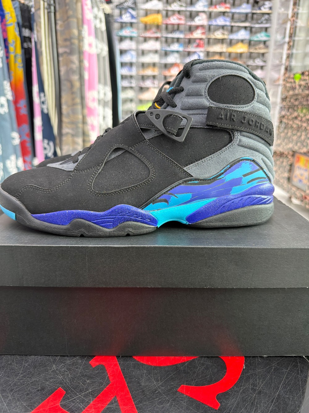 *USED* AJ 8 RETRO- AQUA (2015)