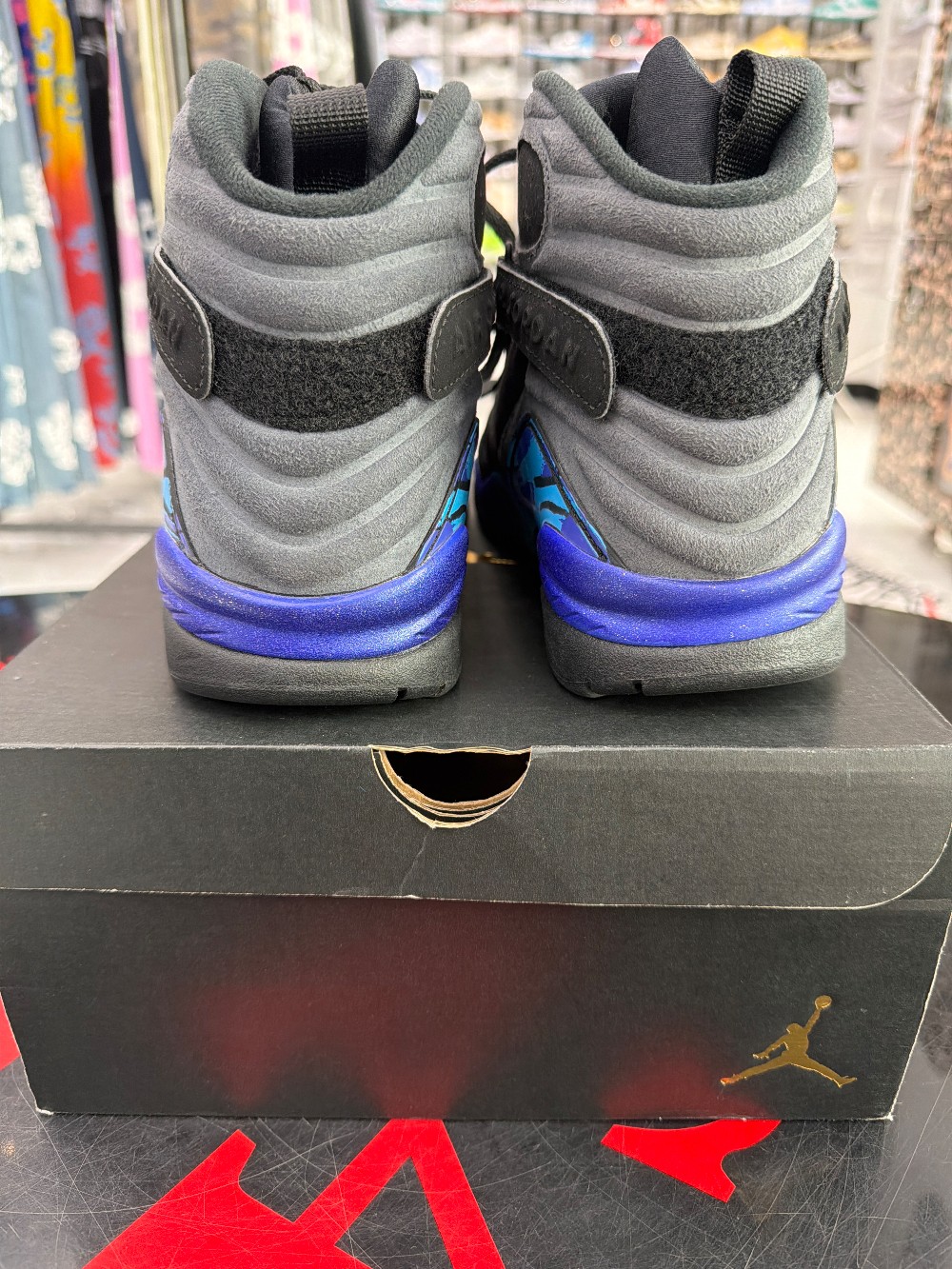 *USED* AJ 8 RETRO- AQUA (2015)