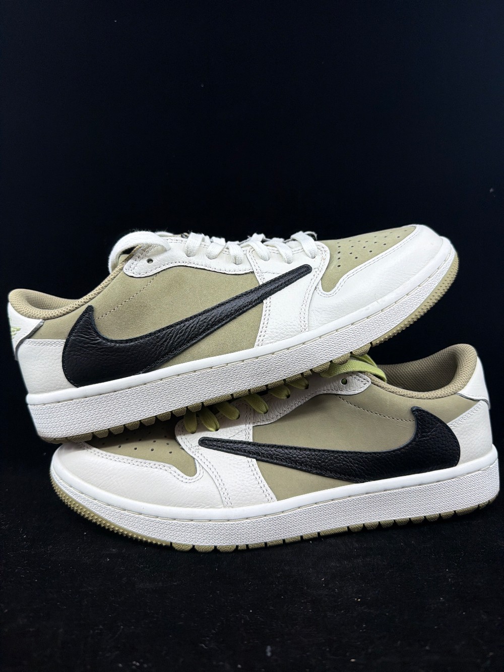 *USED* AJ 1 LOW GOLF X TRAVIS SCOTT - NEUTRAL OLIVE