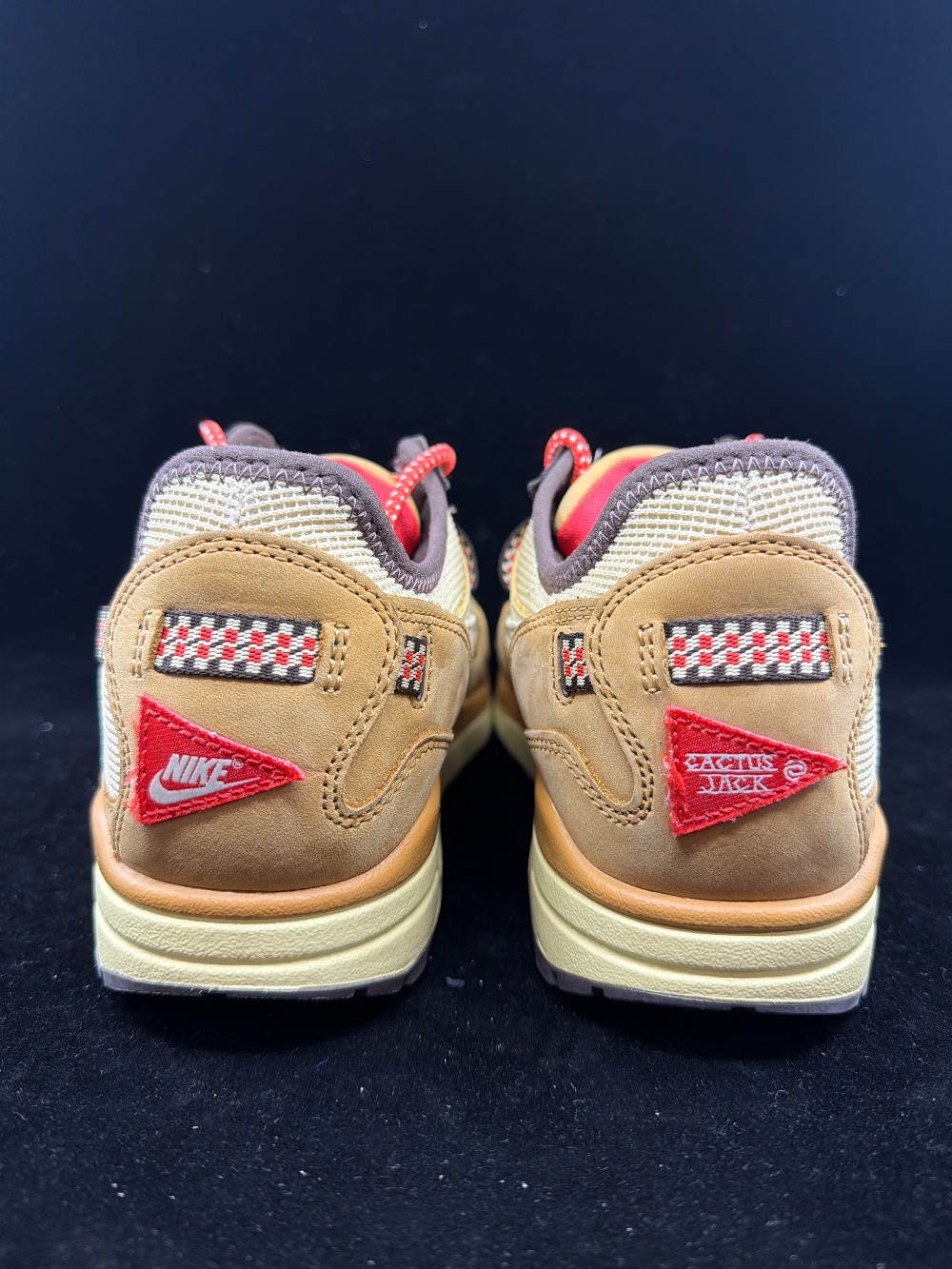 *USED* NIKE AIR MAX 1 X TRAVIS SCOTT - WHEAT LEMON DROP