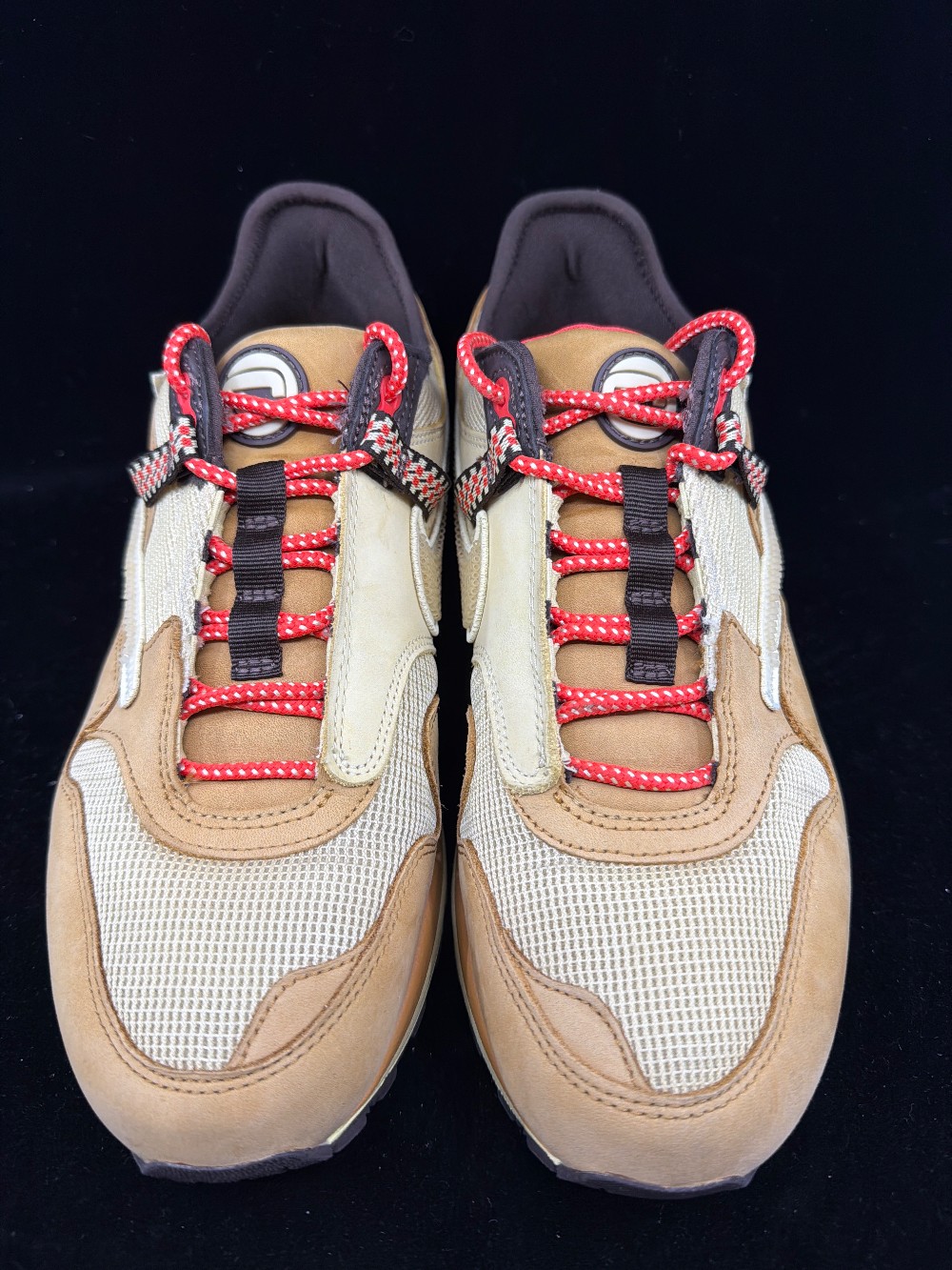 *USED* NIKE AIR MAX 1 X TRAVIS SCOTT - WHEAT LEMON DROP