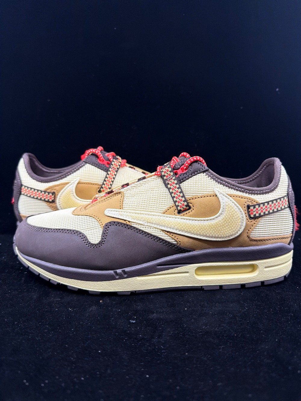 *USED* NIKE AIR MAX 1 X TRAVIS SCOTT - BAROQUE BROWN