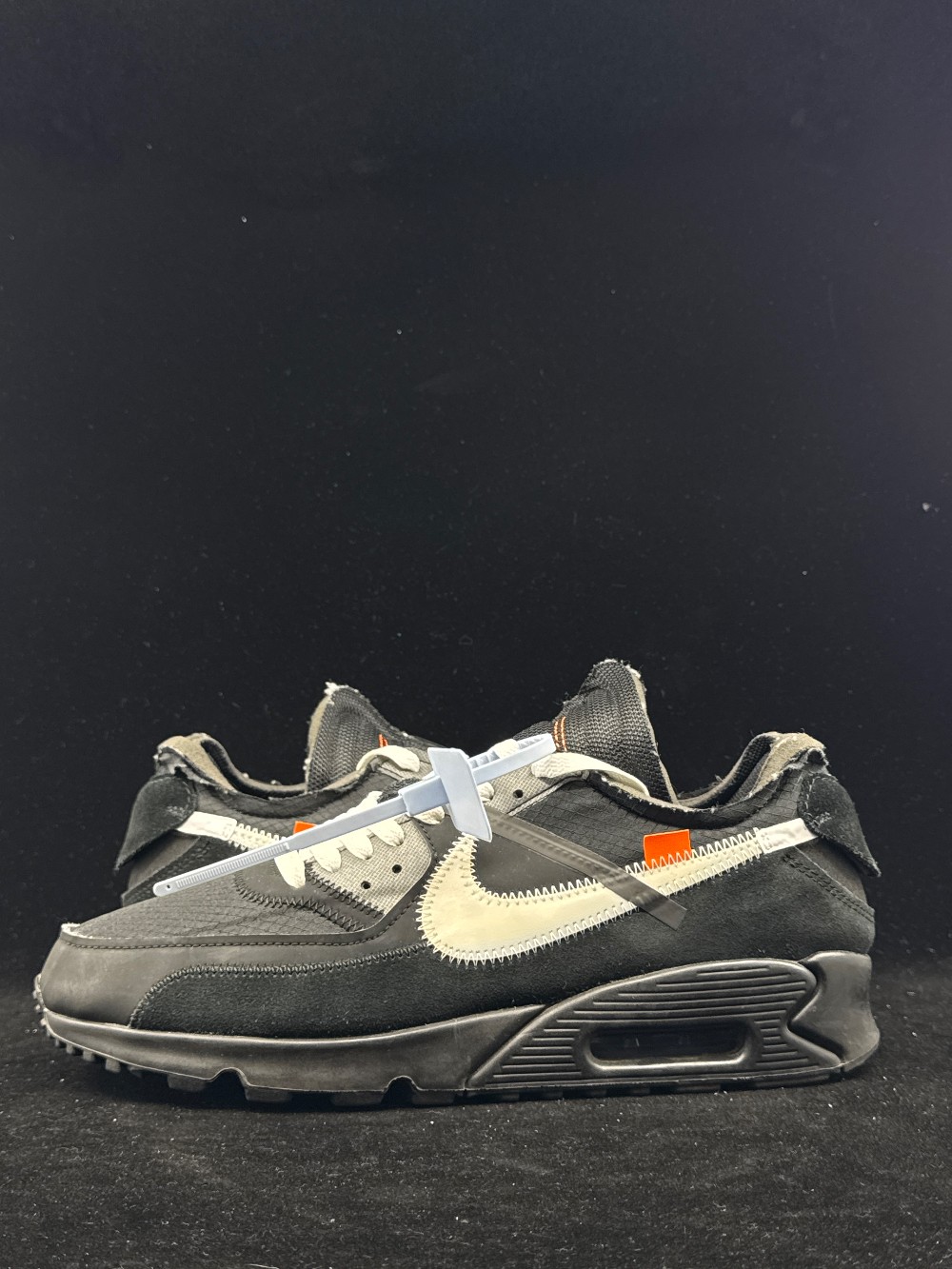 *USED* NIKE X OFF WHITE AIR MAX 90 - BLACK