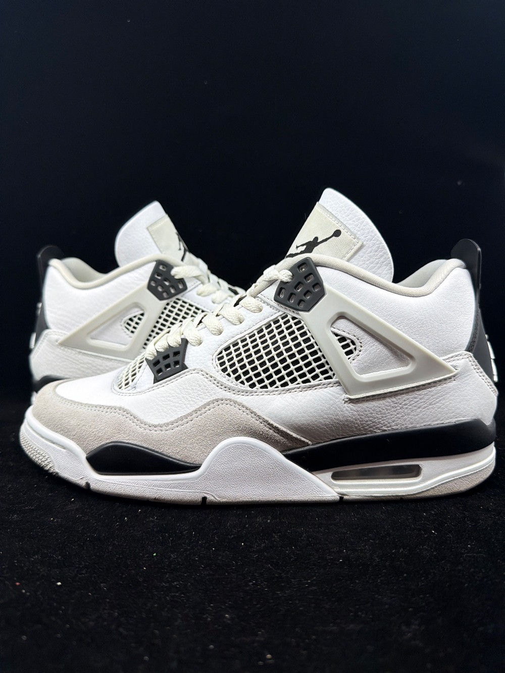 *USED* AJ 4 - MILITARY BLACK