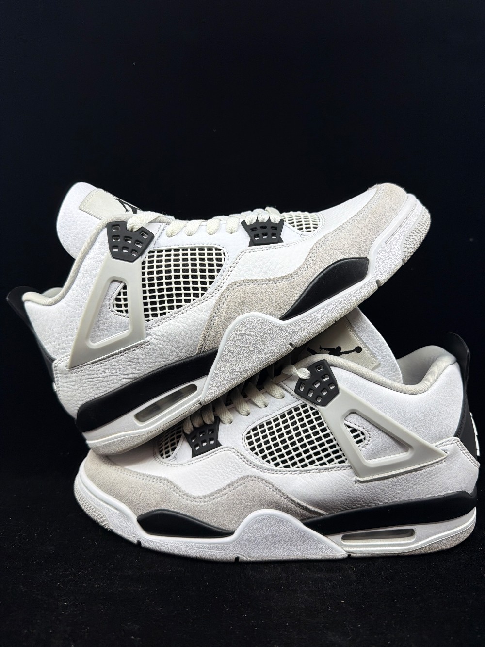 *USED* AJ 4 - MILITARY BLACK