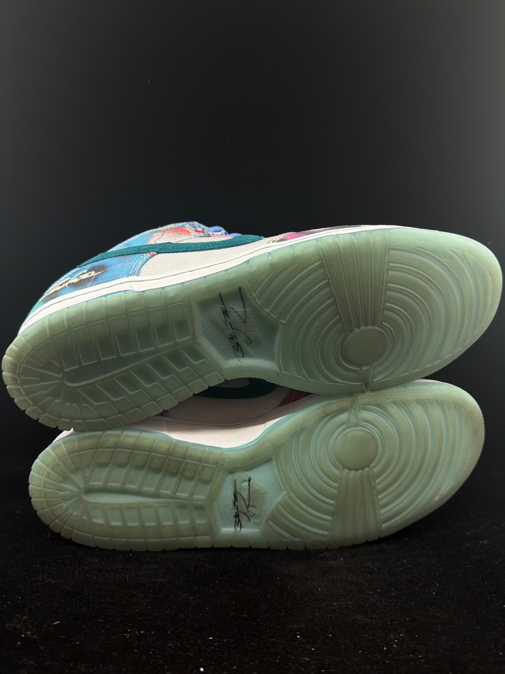 *USED* NIKE SB DUNK LOW - FUTURA LABORATORIES BLEACHED AQUA