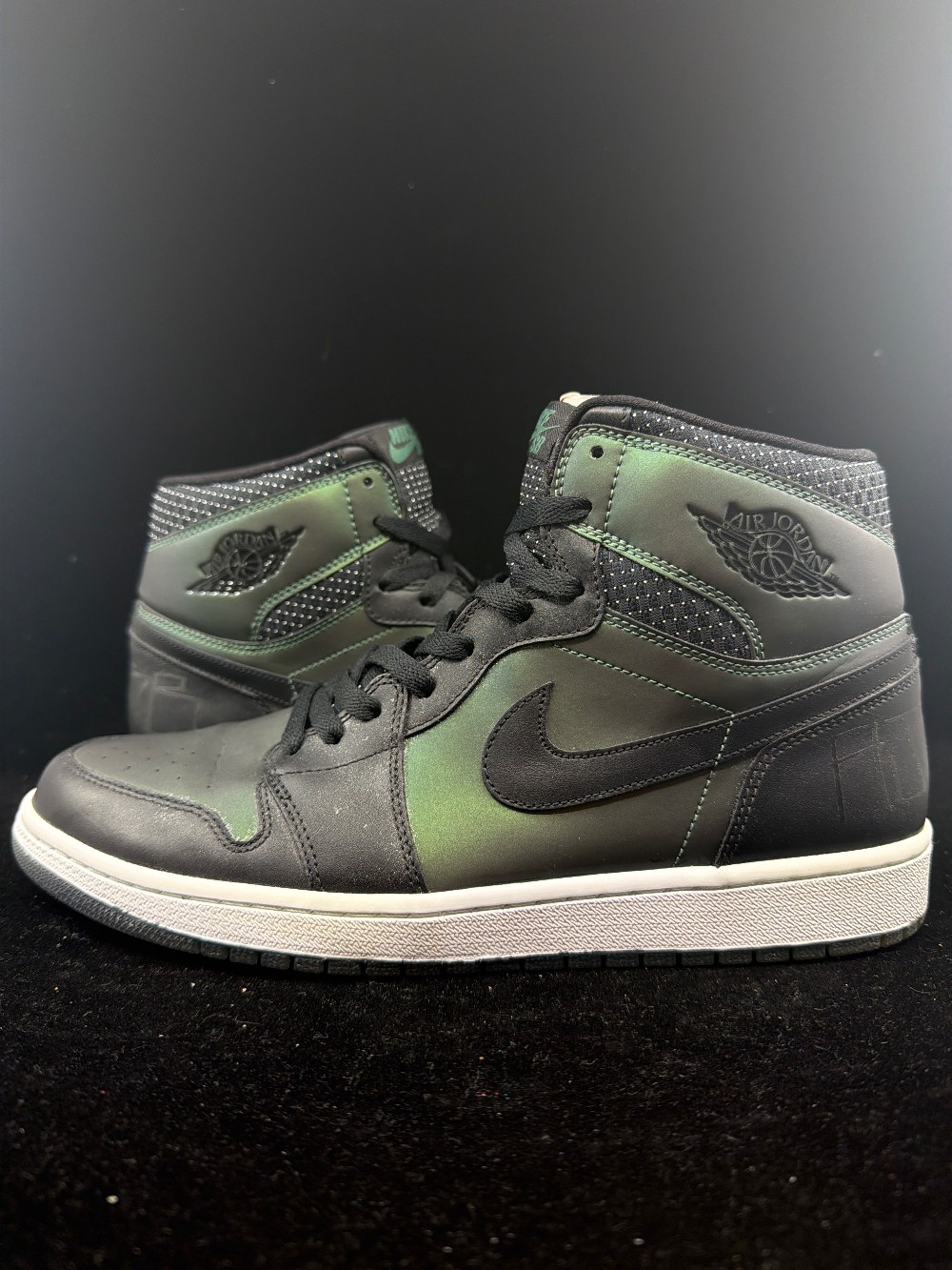 *USED* AJ 1 SB - CRAIG STECYK BLACK SILVER