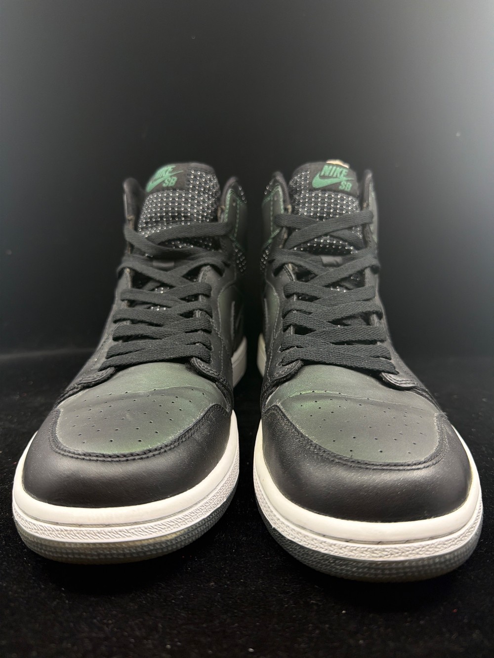 *USED* AJ 1 SB - CRAIG STECYK BLACK SILVER