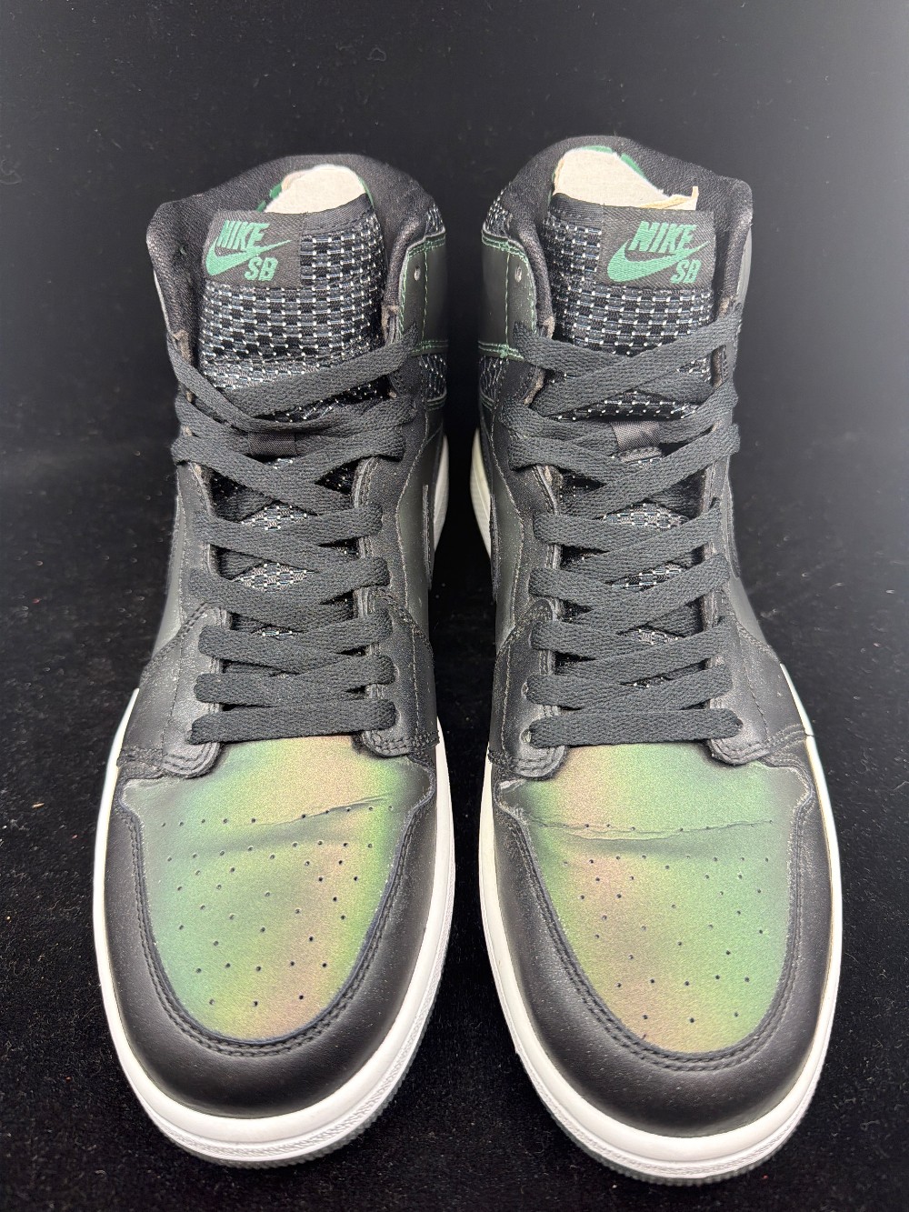 *USED* AJ 1 SB - CRAIG STECYK BLACK SILVER