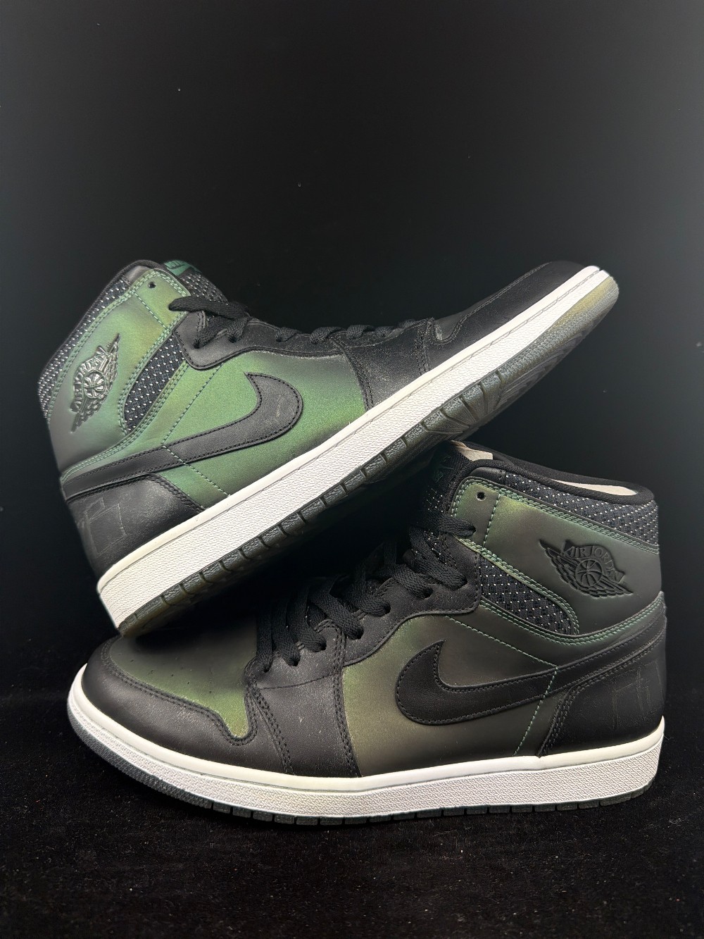 *USED* AJ 1 SB - CRAIG STECYK BLACK SILVER