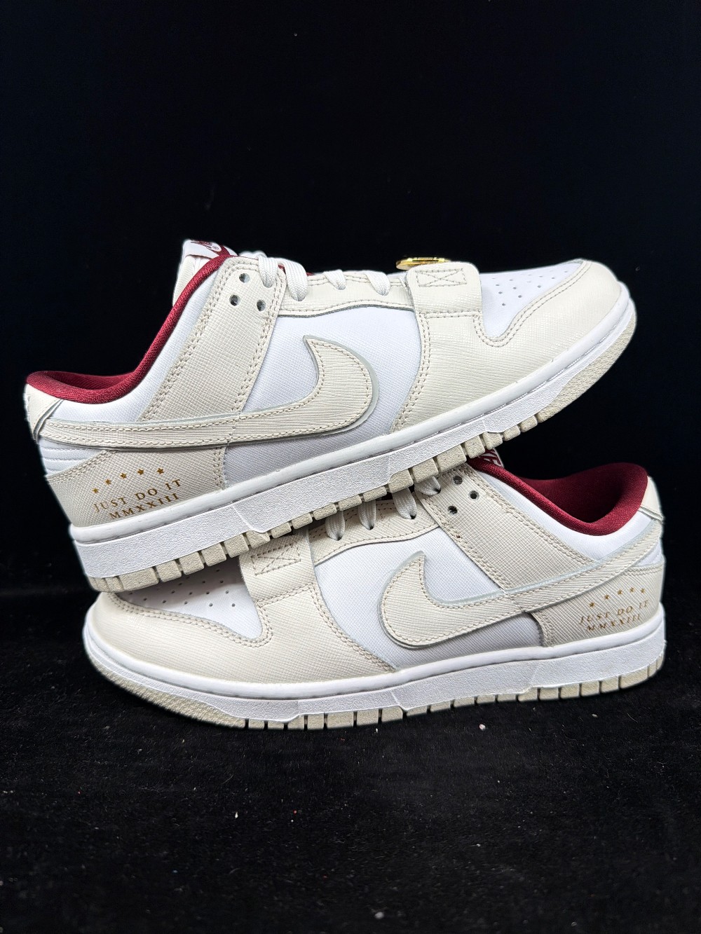 *USED* NIKE DUNK LOW (W) - JUST DO IT WHITE PHANTOM